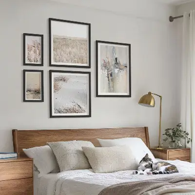 Framed photo set stylish nature inspired minimalist decorations