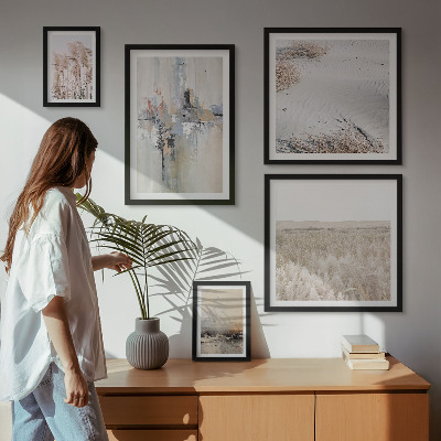 Framed photo set Stylish decorations nature minimalism