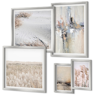 Framed photo set Stylish decorations nature minimalism