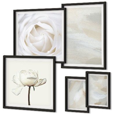 Gallery wall Floral inspirations white