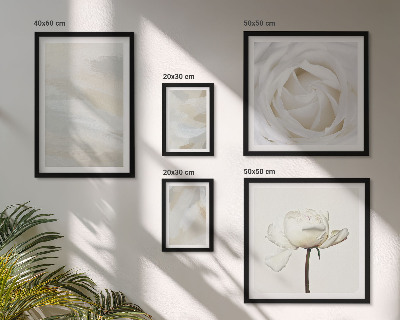 Gallery wall Floral inspirations white