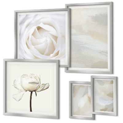 Gallery wall Floral inspirations white