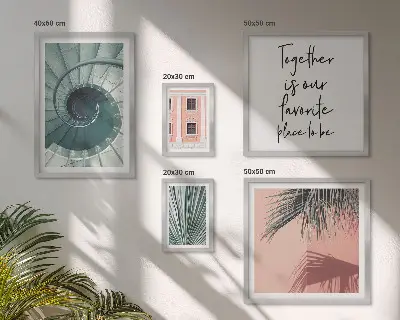 Set of 5 Geometric Wall Art Pieces stylish interior decor