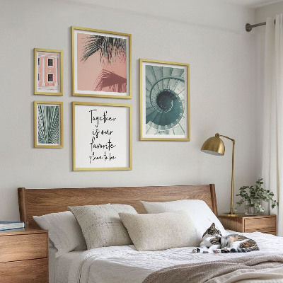 Set of 5 wall art pieces Stylish geometric interiors