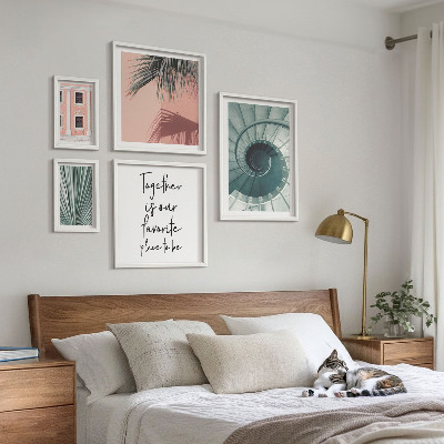 Set of 5 wall art pieces Stylish geometric interiors