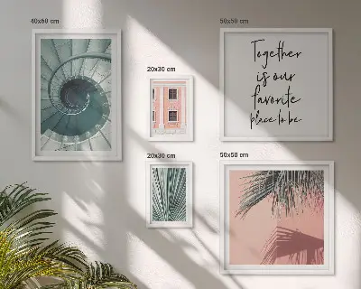 Set of 5 Geometric Wall Art Pieces stylish interior decor