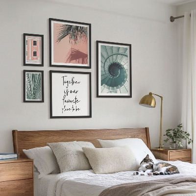 Set of 5 wall art pieces Stylish geometric interiors