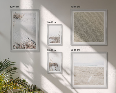 Set of 5 wall art pieces Minimalist beach motifs
