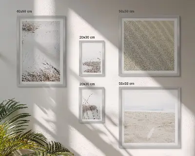 Minimalist beach motif wall art set of 5 pieces