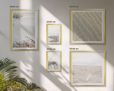 Set of 5 wall art pieces Minimalist beach motifs