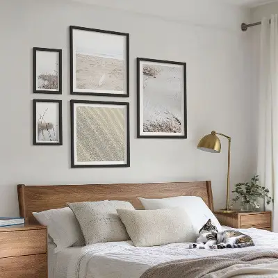 Minimalist beach motif wall art set of 5 pieces