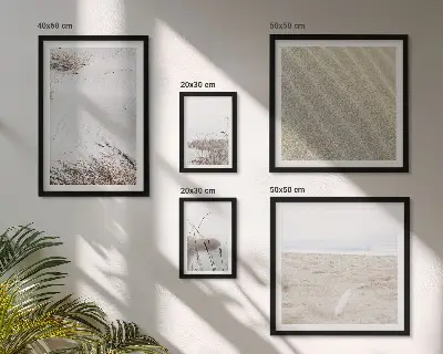Minimalist beach motif wall art set of 5 pieces