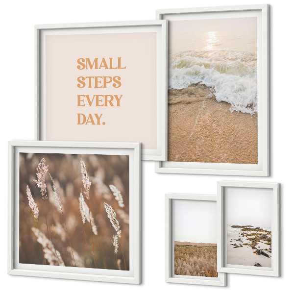 Gallery wall Seaside landscapes quotes about life