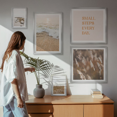 Gallery wall Seaside landscapes quotes about life
