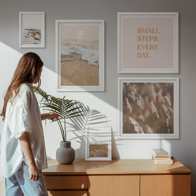 Gallery wall Seaside landscapes quotes about life
