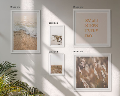 Gallery wall Seaside landscapes quotes about life