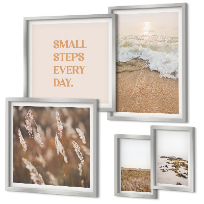 Gallery wall Seaside landscapes quotes about life
