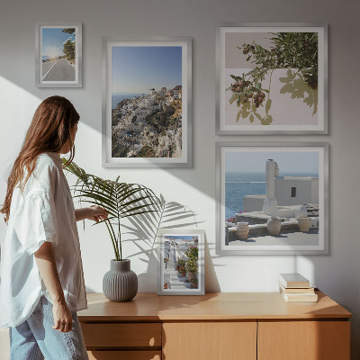 Gallery wall Santorini picturesque views