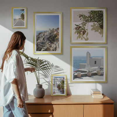 Gallery wall Santorini picturesque views