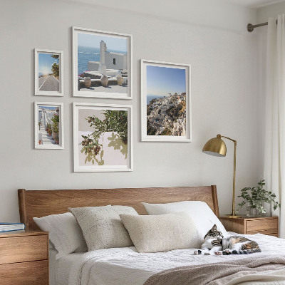 Gallery wall Santorini picturesque views