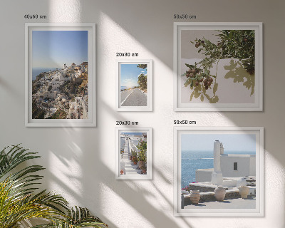 Gallery wall Santorini picturesque views