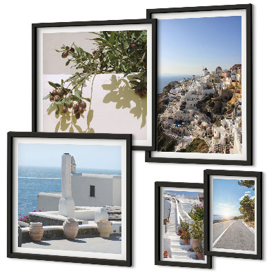 Gallery wall Santorini picturesque views