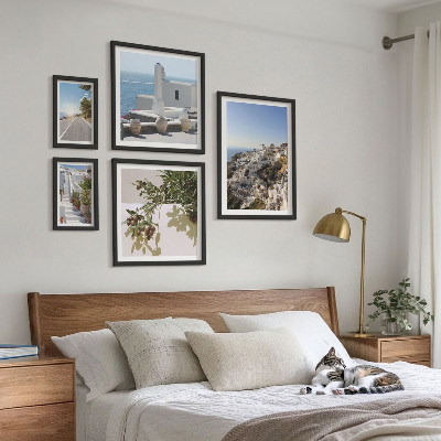 Gallery wall Santorini picturesque views
