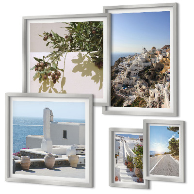 Gallery wall Santorini picturesque views