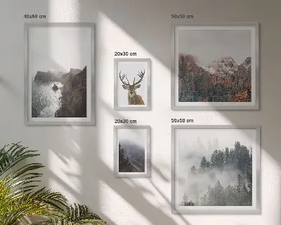 Wildlife landscapes wall art set of 5 pieces