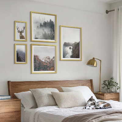 Set of 5 wall art pieces Wildlife landscapes