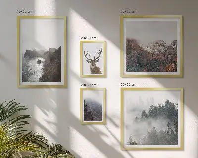 Wildlife landscapes wall art set of 5 pieces