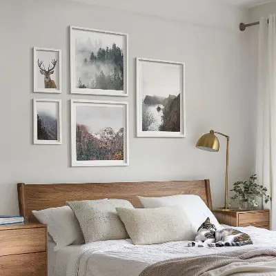Wildlife landscapes wall art set of 5 pieces