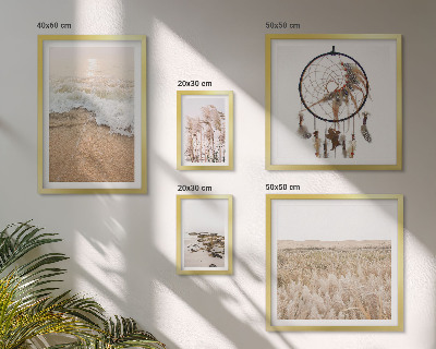 Framed photo set Natural beach landscapes