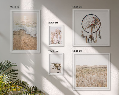 Framed photo set Natural beach landscapes