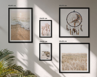 Framed photo set Natural beach landscapes