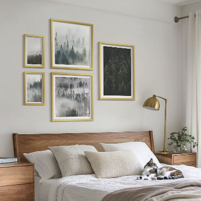 Gallery wall Green forests of misty landscapes
