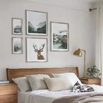 Mountain nature landscape wall art set of 5 pieces