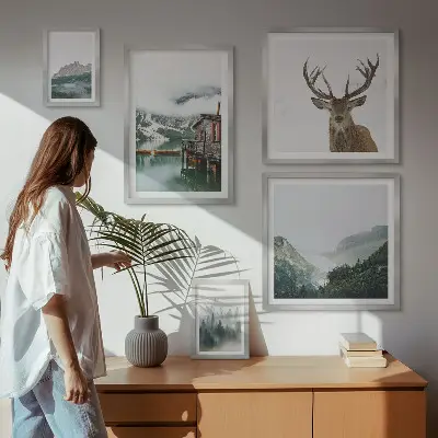 Mountain nature landscape wall art set of 5 pieces