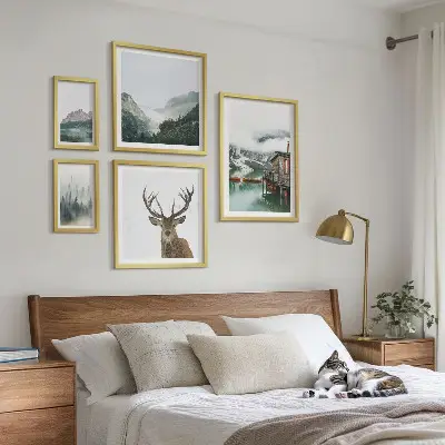 Mountain nature landscape wall art set of 5 pieces