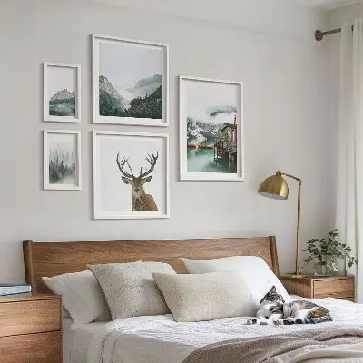 Mountain nature landscape wall art set of 5 pieces