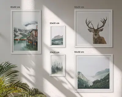 Mountain nature landscape wall art set of 5 pieces