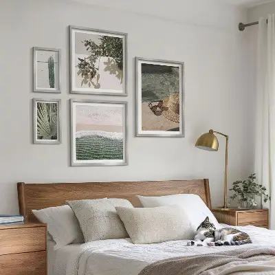 Gallery wall art print summer plants water relaxation scene