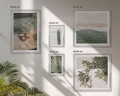 Gallery wall art print summer plants water relaxation scene