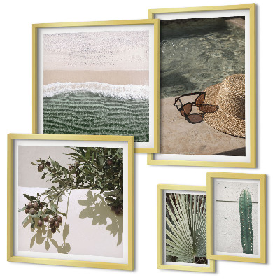 Gallery wall Summer plants water relaxation