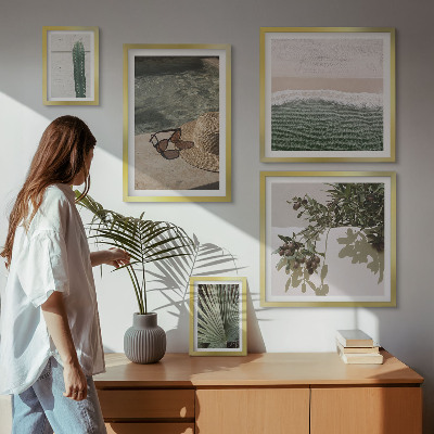 Gallery wall Summer plants water relaxation