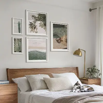 Gallery wall art print summer plants water relaxation scene