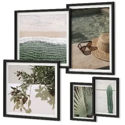 Gallery wall art print summer plants water relaxation scene