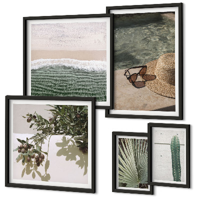 Gallery wall Summer plants water relaxation