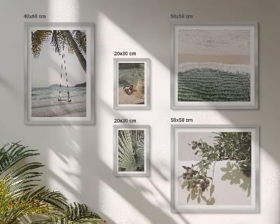 Framed photo set Tropical beaches nature harmony