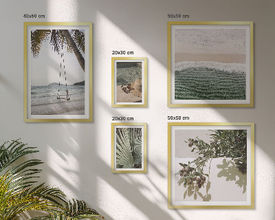 Framed photo set Tropical beaches nature harmony